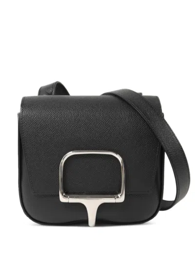 Pre-owned Hermes Mini Della Cavalleria Shoulder Bag In Black