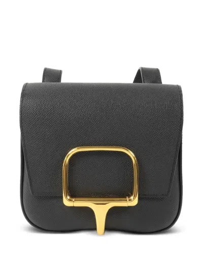 Pre-owned Hermes Mini Della Cavalleria Shoulder Bag In Black
