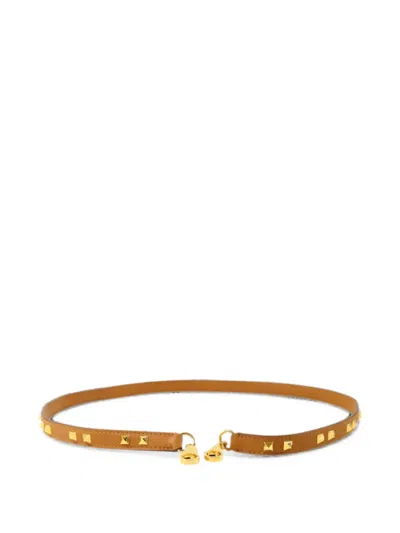 Pre-owned Hermes Mini Dog Carrés Bag Strap In Brown