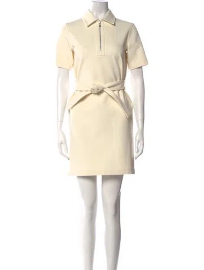 Pre-owned Hermes Mini Dress In White
