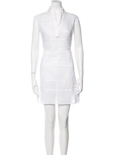 Pre-owned Hermes Mini Dress In White
