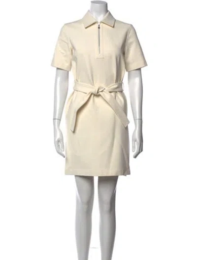 Pre-owned Hermes Mini Dress In White