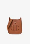 Hermes Mini Evelyne 16 In Gold Taurillon Clemence With Palladium Hardware In Gold
