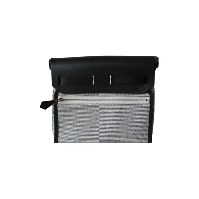 Hermes Mini Herbag Zip 20 Pouch Noir