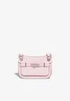 Hermes Mini Jypsiere Verso In Mauve Pale And New White Evercolor With Palladium Hardware In Mauve Pale