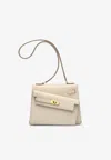 Hermes Mini Kelly 20 En Desordre In Craie Epsom Leather With Gold Hardware In Craie