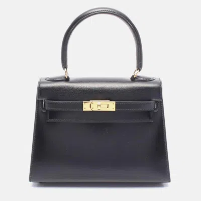 Pre-owned Hermes Mini Kelly In Black