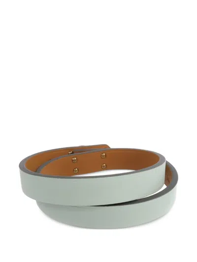 Pre-owned Hermes Mini Kelly Double Tour Bracelet In Green