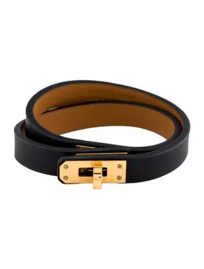Pre-owned Hermes Mini Kelly Double Tour Wrap Bracelet In Multi