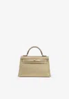 Hermes Mini Kelly Ii 20 In Dore Chamkila Leather With Permabrass Hardware In Dore