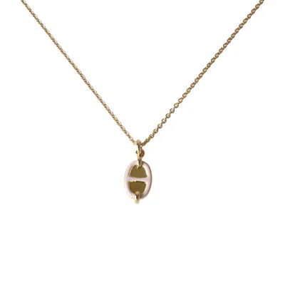 Hermes Mini Maillon Pendant Necklace Gold Hardware Pink