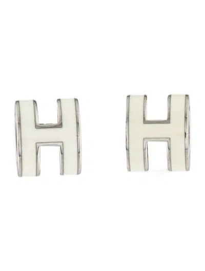 Pre-owned Hermes Mini Pop H Earrings In Multicolor