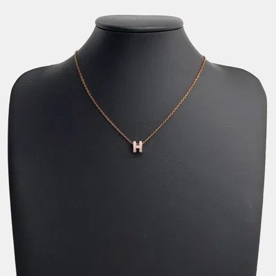 Pre-owned Hermes Hermès Mini Pop H Necklace In Multi