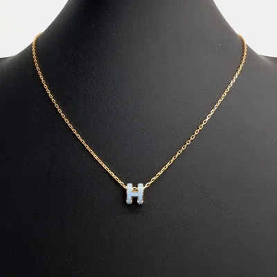 Pre-owned Hermes Hermès Mini Pop H Necklace In Multi