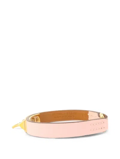Pre-owned Hermes Mini Rivale Bangle Bracelet In Pink