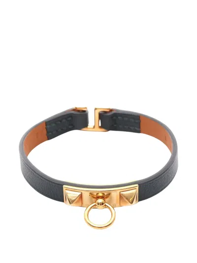 Pre-owned Hermes Mini Rivale Bracelet In Gold