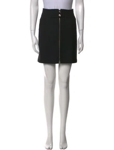 Pre-owned Hermes Mini Skirt In Black