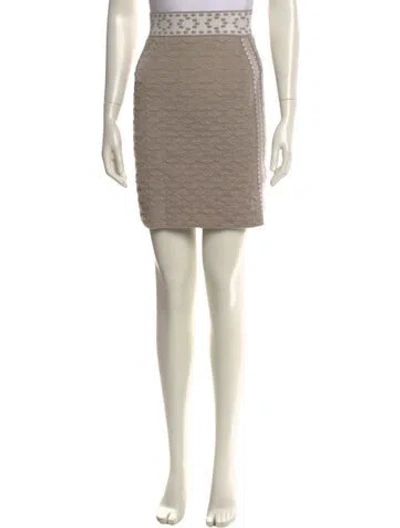 Pre-owned Hermes Mini Skirt In Gray