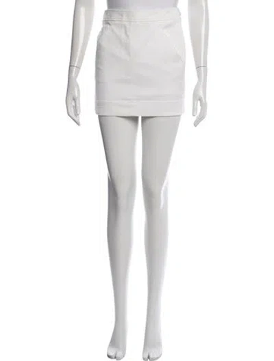 Pre-owned Hermes Mini Skirt In Neutral