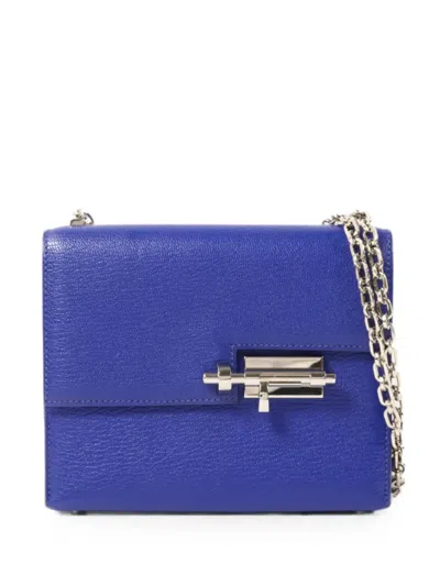 Pre-owned Hermes Mini Verron Shoulder Bag In Blue
