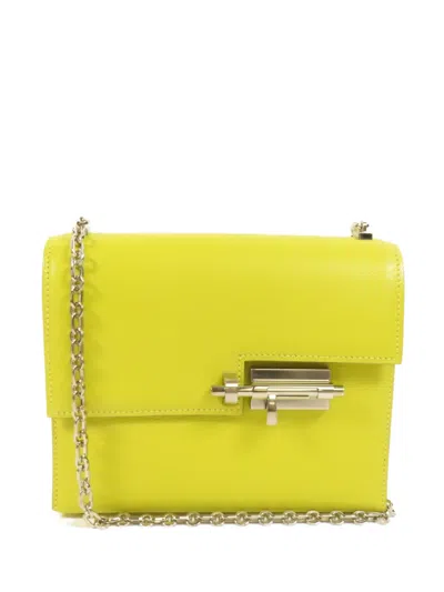 Pre-owned Hermes Mini Verrou Chaine Shoulder Bag In Yellow