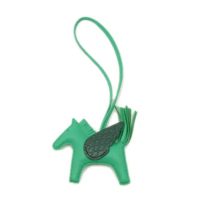 Pre-owned Hermes Mint Alligator Leather Handbag Charm () In Multi