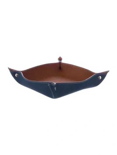 Pre-owned Hermes Mises Et Relances Robe Du Soir Change Tray In Brown