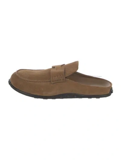 Pre-owned Hermes Mix Mules H Logo Mules In Brown