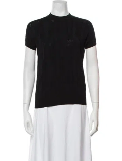 Pre-owned Hermes Mock Neck Sweater In Black