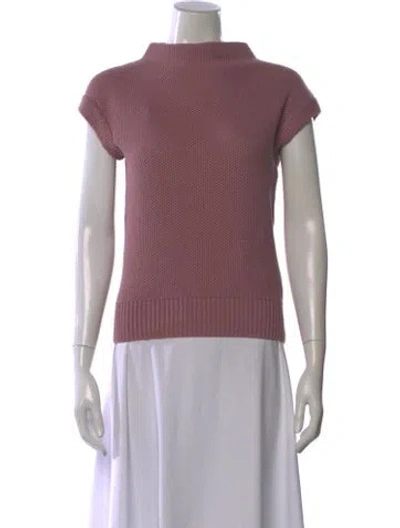 Pre-owned Hermes Mock Neck Sweater In Pink