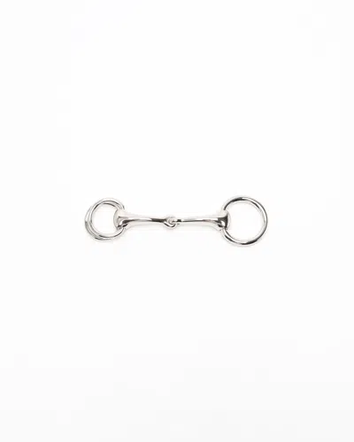 Pre-owned Hermes Hermès Mors Scarf 90 Ring In Silver