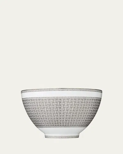 Pre-owned Hermes Mosaique Au 24 Platine Punch Bowl In Multi