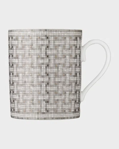 Pre-owned Hermes Mosaique Au 24 Platinum Mug