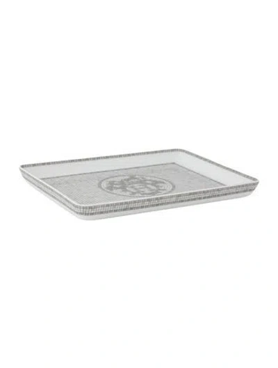 Pre-owned Hermes Mosaique Au 24 Small Tray In Multi