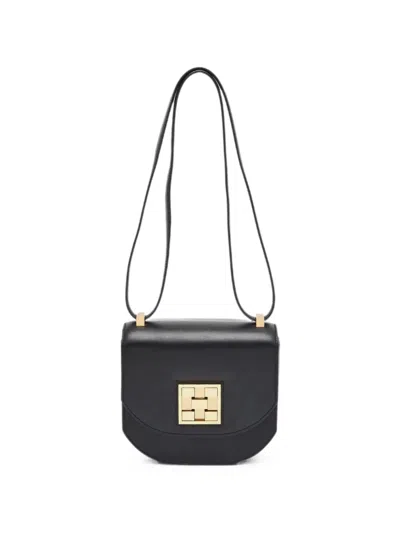 Pre-owned Hermes Mosaique Au 24-17 Cross Body Bag In Black
