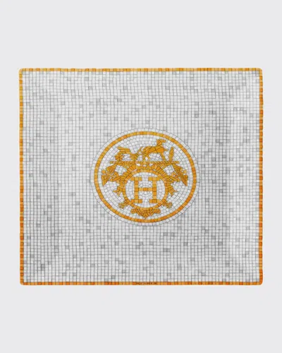 Pre-owned Hermes Mosaique Square Plate #3