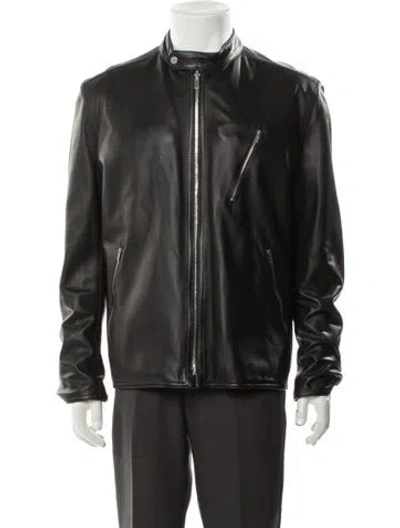 Pre-owned Hermes Moto Jacket In Black