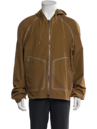 Pre-owned Hermes Moto Jacket W/ Tags In Brown