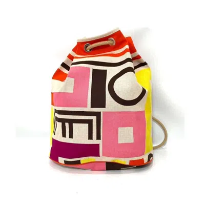 Pre-owned Hermes Multi-color Cotton Canvas Shoulder Bag ()
