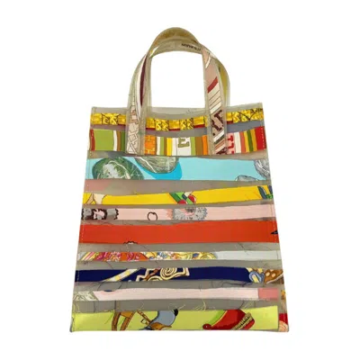 Pre-owned Hermes Multi-color Rubber Silk Handbag Tote Bag ()