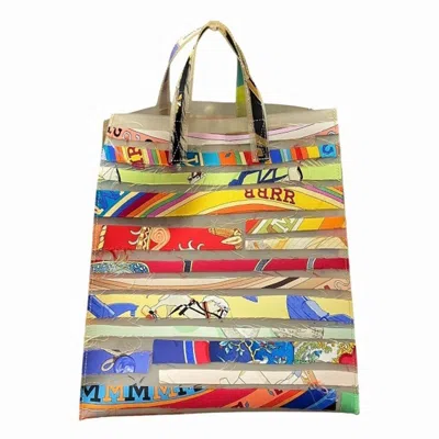 Pre-owned Hermes Multi-color Rubber Silk Handbag Tote Bag ()