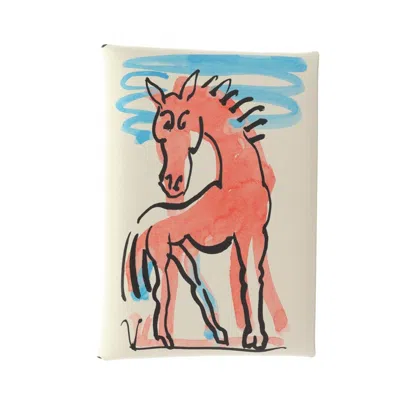 Pre-owned Hermes Multi-color White Swift Leather Coin Purse/coin Case ()