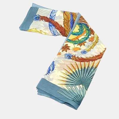 Pre-owned Hermes Multicolor Cotton Shawl And Scarf