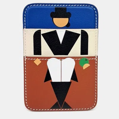 Pre-owned Hermes Multicolor Leather Magsafe Cardholder (k)