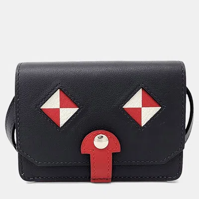 Pre-owned Hermes Multicolor Leather Strap Card Holder (b)
