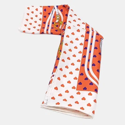 Pre-owned Hermes Multicolor Silk Petite Scarf