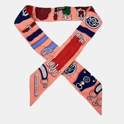 Pre-owned Hermes Hermès Multicolor Silk Twilly