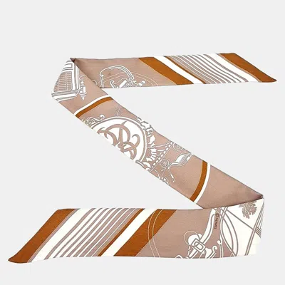 Pre-owned Hermes Hermès Multicolor Silk Twilly
