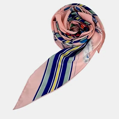 Pre-owned Hermes Multicolor Triangular Scarf