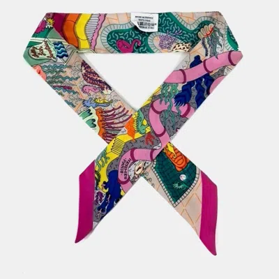 Pre-owned Hermes Multicolor Twilly Scarf
